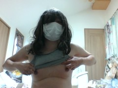 地味な貧乳ぽっちゃりメンヘラ人妻が音楽をかけながら乳首いじりオナニー1時間耐久【安眠】 - Screenshot 16 of 16 - Masturbate