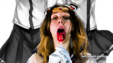 Mindfuck JOI для извращенцев. Школьница с Леденцом. Косплей Сейлор Мун