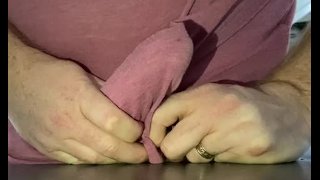 Watch me CUM hands free with home made toy!! Cum explosion, fun ! 