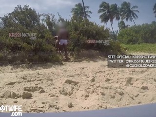 Cuckold Watches His Horny Wife Kriss Hotwife Get Fucked By The Realizador Baiano On The Busy