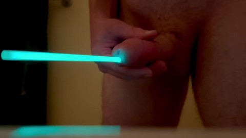 Turning my cock into a Glowstick