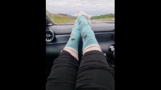 Airing my stinky socks after a long day shopping 