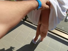 Video Sex on vacation Balcony Blowjob Hot Stepsister Takes Cum On Her Big Tits