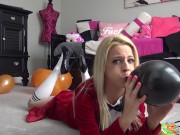 Preview 3 of RING LEADER ROXIE RAE'S HALLOWEEN BALLOON BLOWING