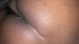 Girlfriend Throws Ass on Big Black Dick During Backshots 