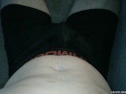 Preview 1 of Double Cumshot And Pre Cum In Underwear (Under Armour)