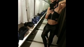 (Preview) E037: Armpit worship in fitting room (Full clip: servingmissjessica. com/product/e037/)