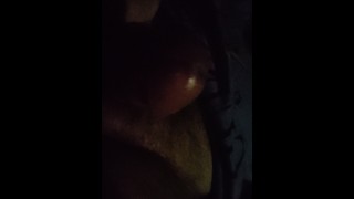 Car jacking and cumming with the door open