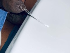 Pissing straight to the sink 