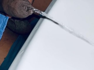 Pissing straight to the sink 