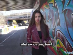 Video Public Agent Beautiful brunette babe with a stunning figure fucked outdoors
