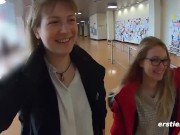 Preview 3 of Ersties: Studentinnen vögeln in der Berliner Uni-Bibliothek