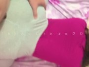 Preview 3 of Slutty Big Ass Gf In Ripped Yoga Pants Gets Filled Without Warning
