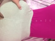 Preview 4 of Slutty Big Ass Gf In Ripped Yoga Pants Gets Filled Without Warning