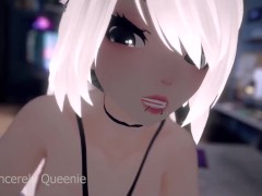 Video ASMR - VRChat Stepsister rides your dick and moans into your ear