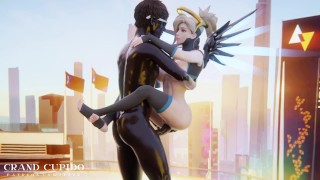[Blacked] Mercy neuken op het dak (Grand Cupido) (Overwatch)
