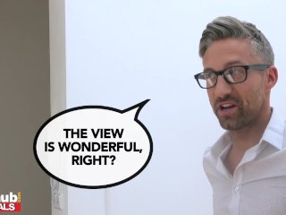 FAKEhub - Cheating busty wife gets creampie from an estate agent while husband looks for her screenshot number 2