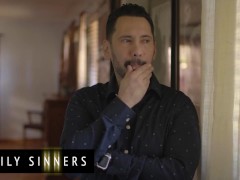 Video Family Sinners - Tommy Pistol Goes Home From Work & Finds Ashley Lane Masturbating In His Bed