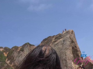 Enjoy a cute POV date with amateur hottie Corra Cox as she gets_frisky with asexy car blowjob