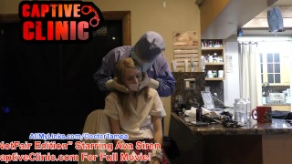 SFW - NonNude BTS van Ava Siren vreemden in de nacht, spelen met beperkingen, bij CaptiveClinicCom