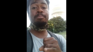 ワシントン DC の米国議会議事堂で女の子のお尻と彼女が私を支配する Vlog を食べてみたい C