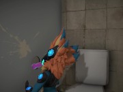 Preview 2 of Protogen gets fucked in the bathroom (7mins)