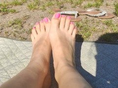 I Show My Feet In Public On The Beach
