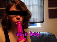 Sissy Becomes Feminized For The Love Of Cock - Sissy Caption Story