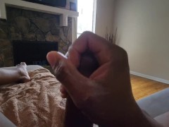 Black Dick Teasing Itself 