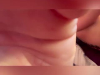 Close up rubbing cock on my pussy till he cums