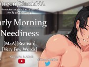 Preview 1 of [M4A] Early Morning Neediness [Domestic Bliss][BFE][Waking Him With A Handjob][Non-Specific Sex]