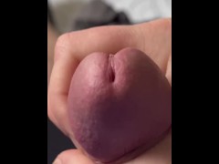 Solo Male Masturbation ~ Jacking a giant thick pretty cock