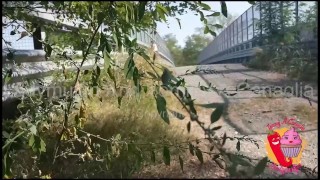 Un Cycliste Baise Un Passant