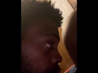 vertical video, ebony, big ass, pussy licking