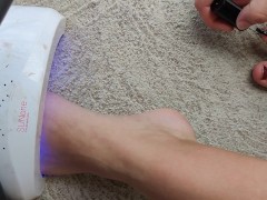 Gel polish tutorial - Screenshot 14 of 16 - Foot Fetish