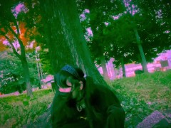 昼間の公園で電流とイラマスクとバイブ - Screenshot 16 of 16 - Femboy
