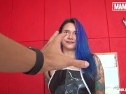 Preview 1 of CARNE DEL MERCADO - Alternative Latina Charlotte Franco Rides Big Dick - MAMACITAZ