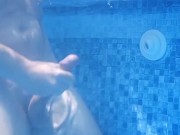 Preview 2 of Huge Cock facing the pool jet