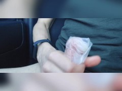 Cruising by the road public jerking off showing off big cumshot public cruising 