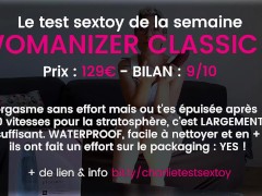 Elle a un orgasme par minute ! Merci womanizer !