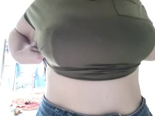 amateur, chubby, big natural tits, solo female