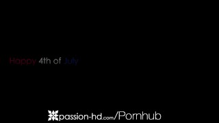 PASSION-HD Camel Toe FILLED UP With Big Dick On 4th Of July