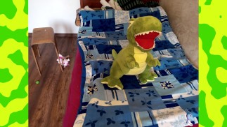 Зеленый динозавр тираннозавр: окончательный результат