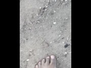 Preview 1 of Squishy Sand Between My Toes 🦶🏽 Part 2