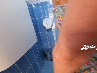 Naughty Wife Cheats onHer Husband in a Public Toilet_with a Stranger - Real Sex by_Djelka Bianki