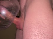 Preview 6 of Horny Guy Fucking Homemade Sex Toy while Moaning and Dirty Talking to Intense Shaking Orgasm - 4K