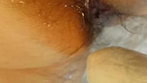 Closeup extremo do jogo anal com uma câmera vibrador - Vince_wt