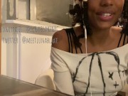 Preview 3 of Ebony GF Long Distance ASMR / JOI, GENUINE ORGASM