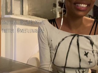 Ebony GF Long Distance ASMR / JOI, GENUINE ORGASM
