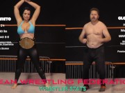 Preview 1 of Nadia White vs Glenn King - Femdom Pro Wrestling